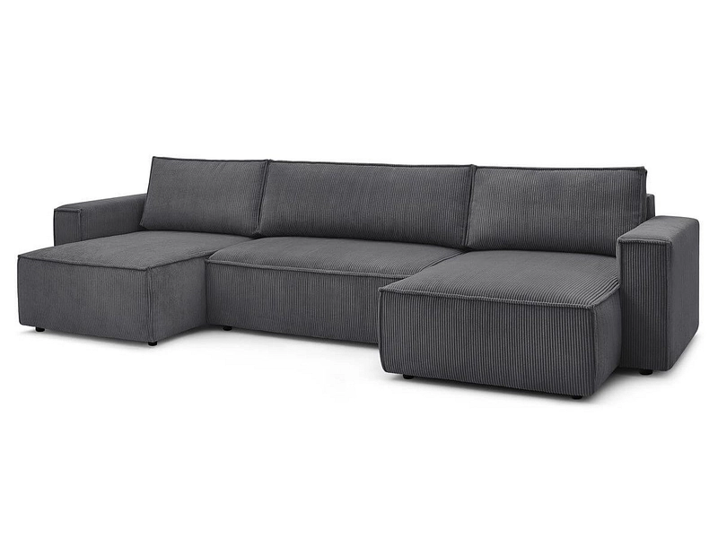 Panorama-Ecksofa mit Hocker BOBOCHIC NIHAD