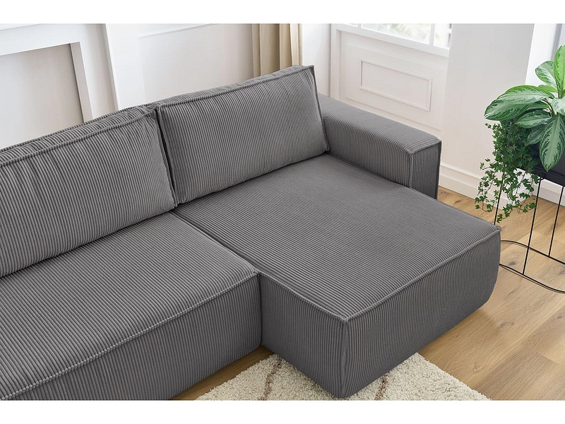 Panorama-Ecksofa mit Hocker BOBOCHIC NIHAD