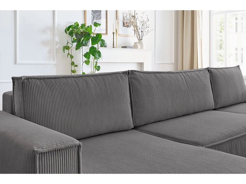 Panorama-Ecksofa mit Hocker BOBOCHIC NIHAD