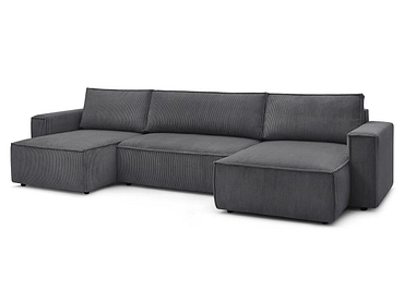 Panorama-Ecksofa mit Hocker BOBOCHIC NIHAD