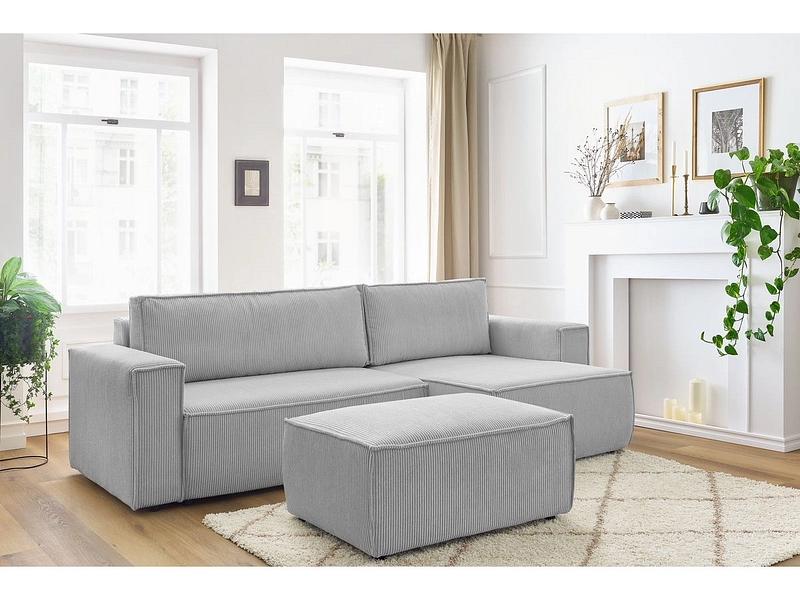 Ecksofa mit Hocker BOBOCHIC NIHAD