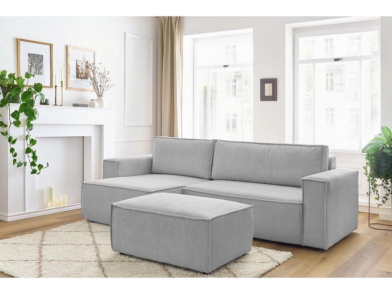 Ecksofa mit Hocker BOBOCHIC NIHAD