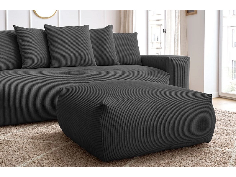 Canapé avec pouf BOBOCHIC VOLTAIRE