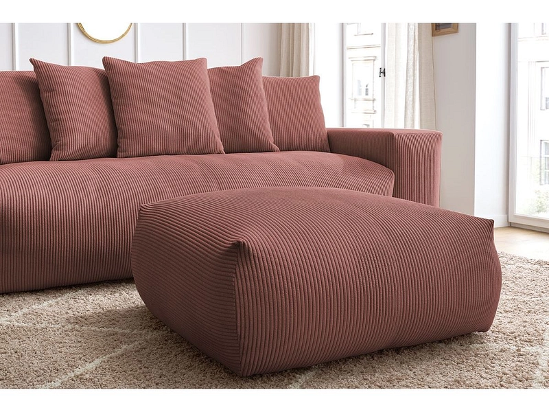 Canapé avec pouf BOBOCHIC VOLTAIRE