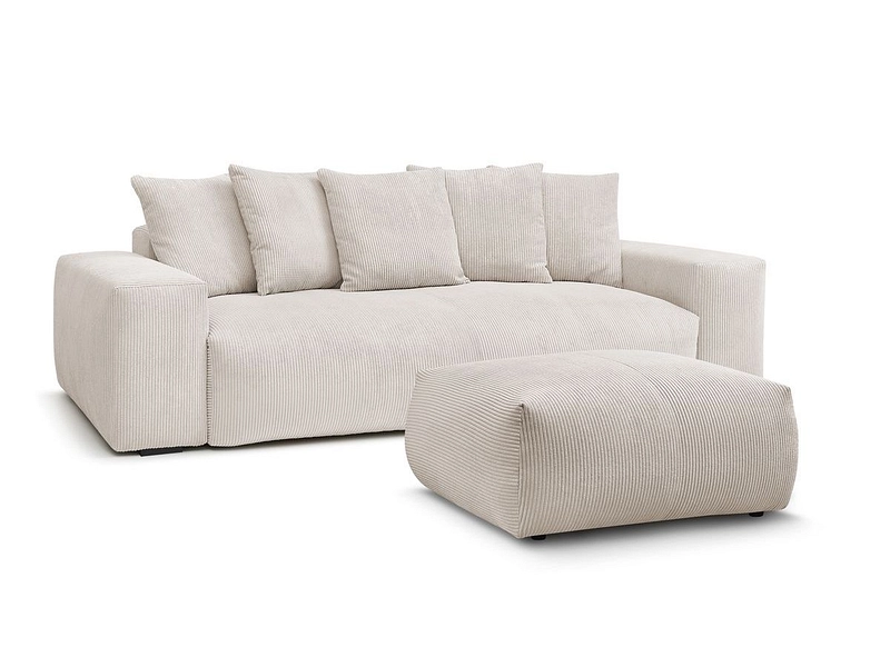 Ecksofa mit Hocker BOBOCHIC VOLTAIRE