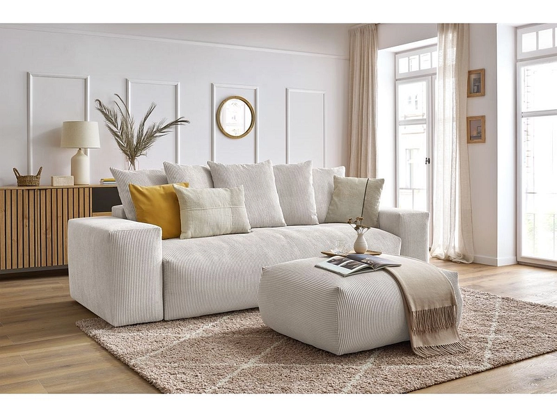 Ecksofa mit Hocker BOBOCHIC VOLTAIRE