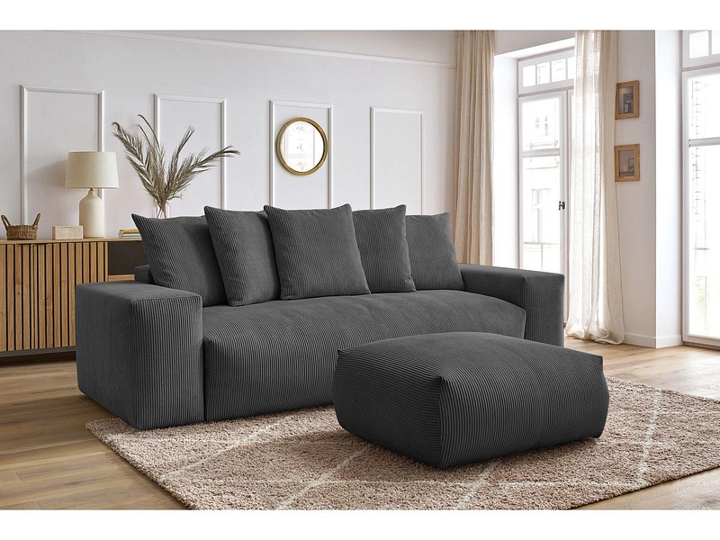 Ecksofa mit Hocker BOBOCHIC VOLTAIRE