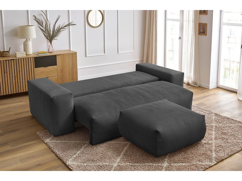 Ecksofa mit Hocker BOBOCHIC VOLTAIRE