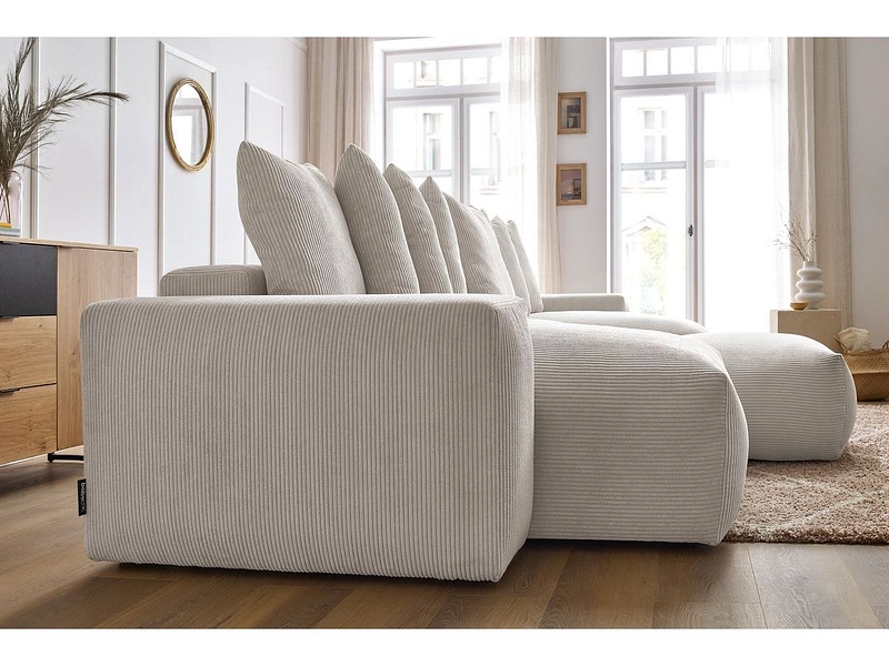 Panorama-Ecksofa mit Hocker BOBOCHIC VOLTAIRE