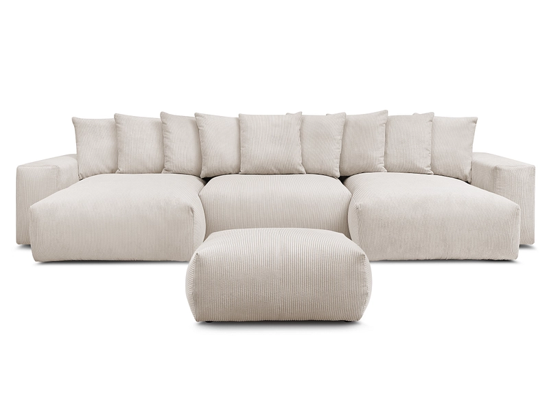 Panorama-Ecksofa mit Hocker BOBOCHIC VOLTAIRE