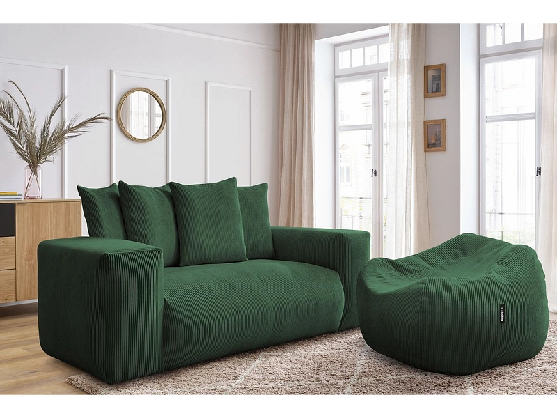 2er Sofa mit Hocker BOBOCHIC VOLTAIRE