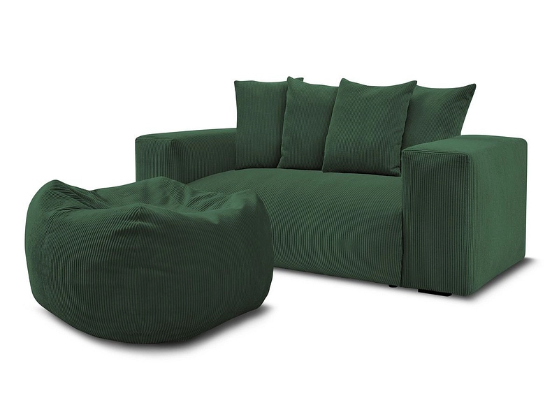 2er Sofa mit Hocker BOBOCHIC VOLTAIRE