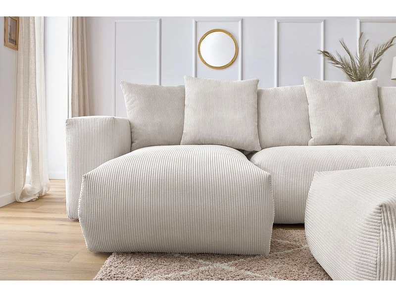 Panorama-Ecksofa mit Hocker BOBOCHIC VOLTAIRE