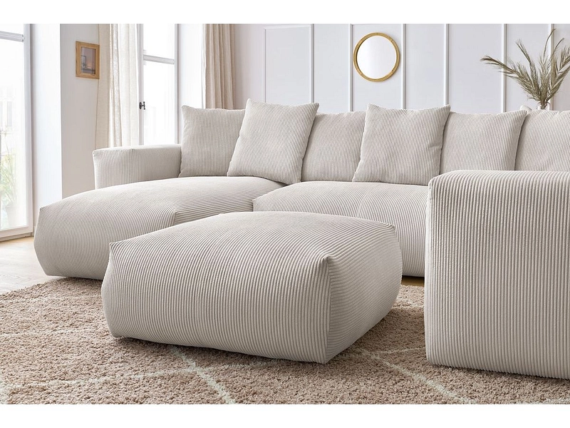 Panorama-Ecksofa mit Hocker BOBOCHIC VOLTAIRE