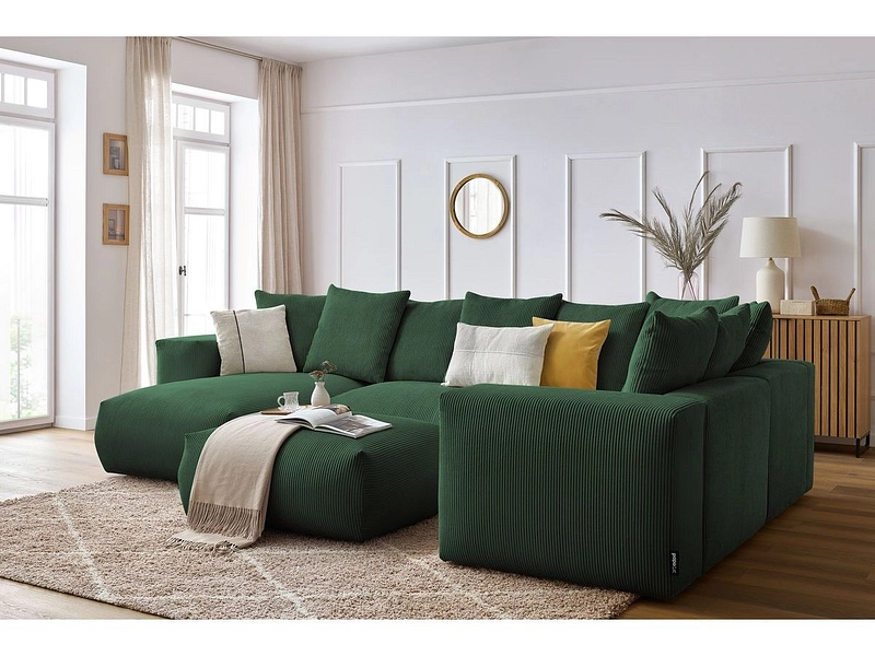 Panorama-Ecksofa mit Hocker BOBOCHIC VOLTAIRE