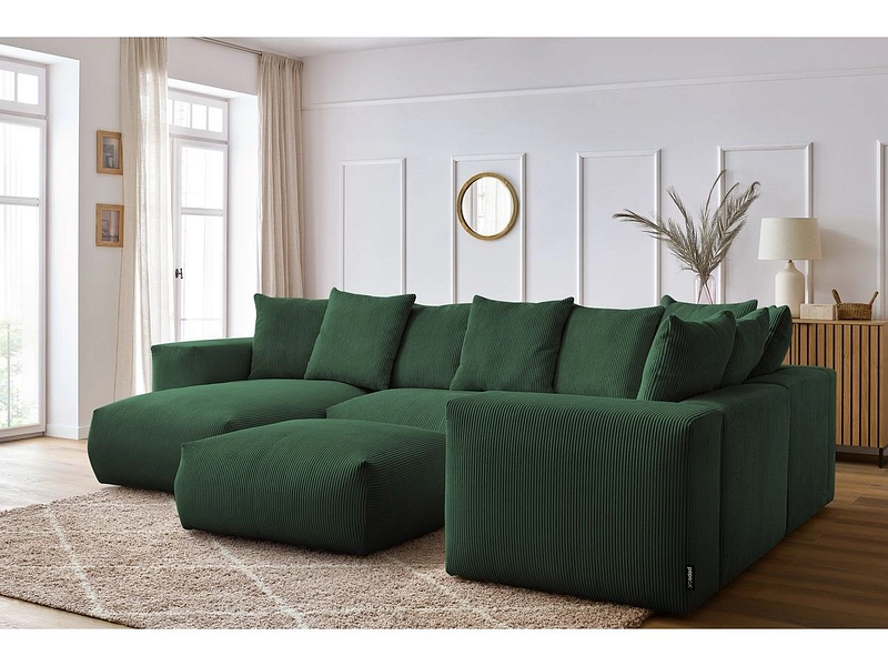 Panorama-Ecksofa mit Hocker BOBOCHIC VOLTAIRE