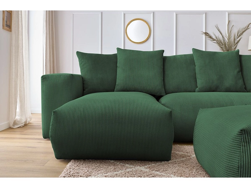 Panorama-Ecksofa mit Hocker BOBOCHIC VOLTAIRE