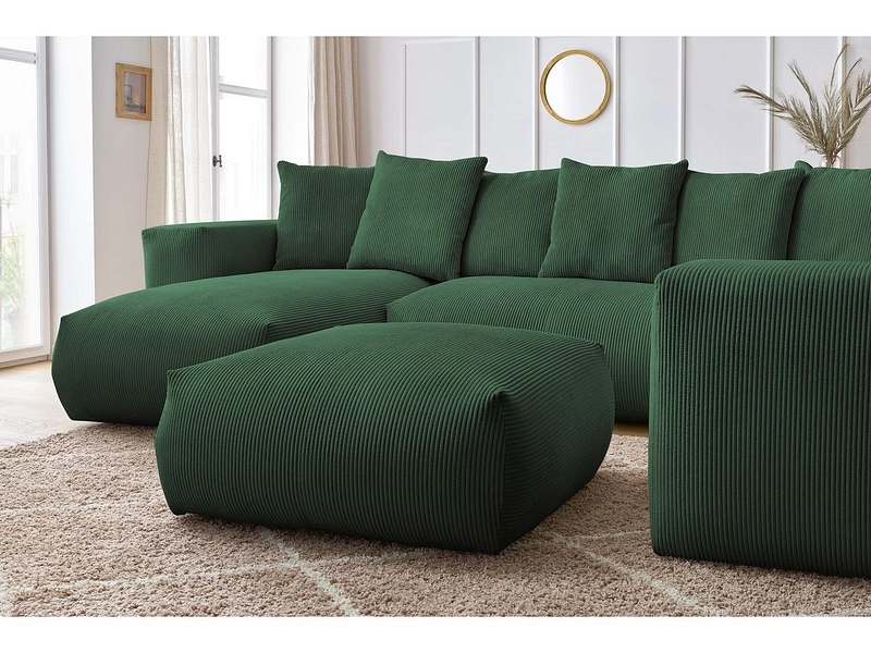 Panorama-Ecksofa mit Hocker BOBOCHIC VOLTAIRE