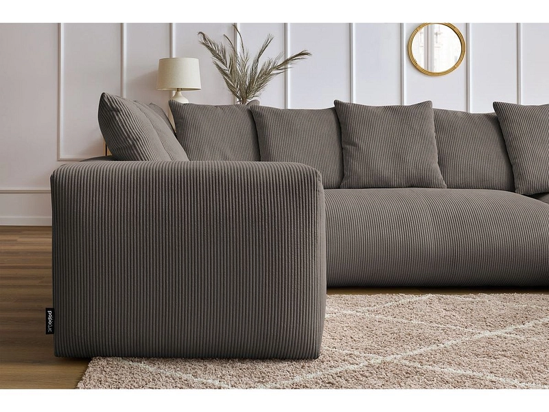 Panorama-Ecksofa mit Hocker BOBOCHIC VOLTAIRE