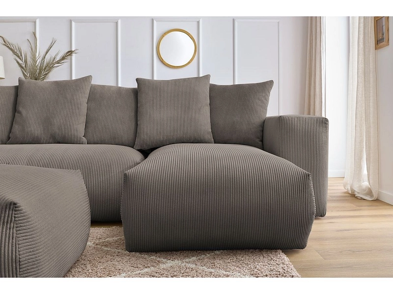 Panorama-Ecksofa mit Hocker BOBOCHIC VOLTAIRE