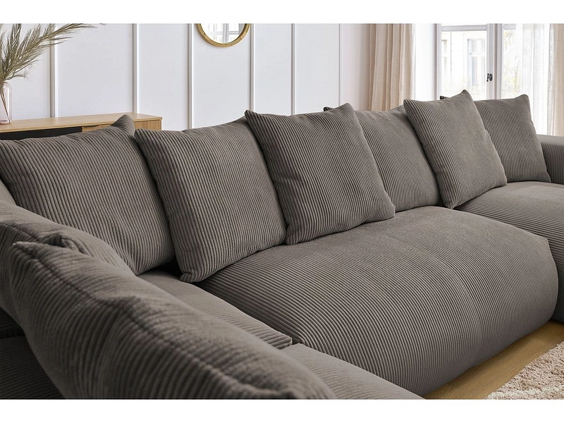 Panorama-Ecksofa mit Hocker BOBOCHIC VOLTAIRE