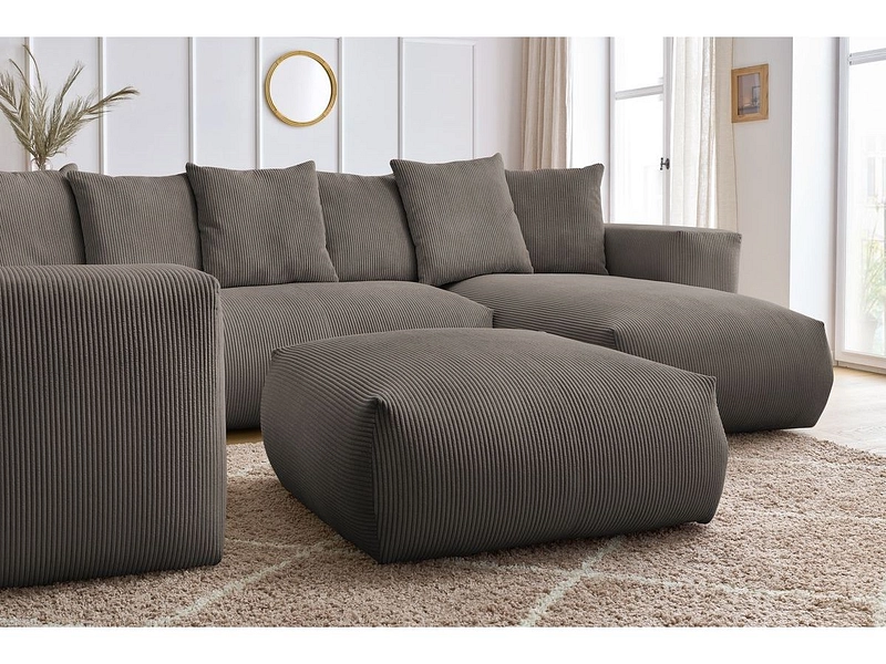 Panorama-Ecksofa mit Hocker BOBOCHIC VOLTAIRE