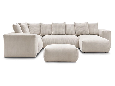 Panorama-Ecksofa mit Hocker BOBOCHIC VOLTAIRE