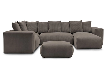 Panorama-Ecksofa mit Hocker BOBOCHIC VOLTAIRE