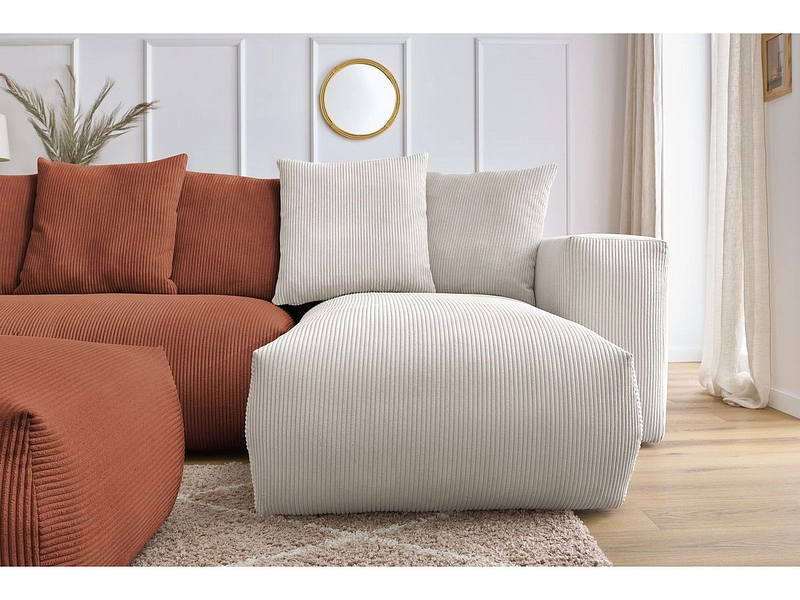 Panorama-Ecksofa mit Hocker BOBOCHIC VOLTAIRE