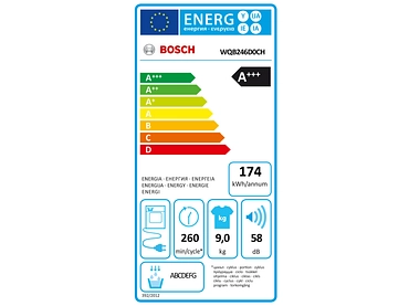 Sèche-linge BOSCH 9kg WQB246D0CH