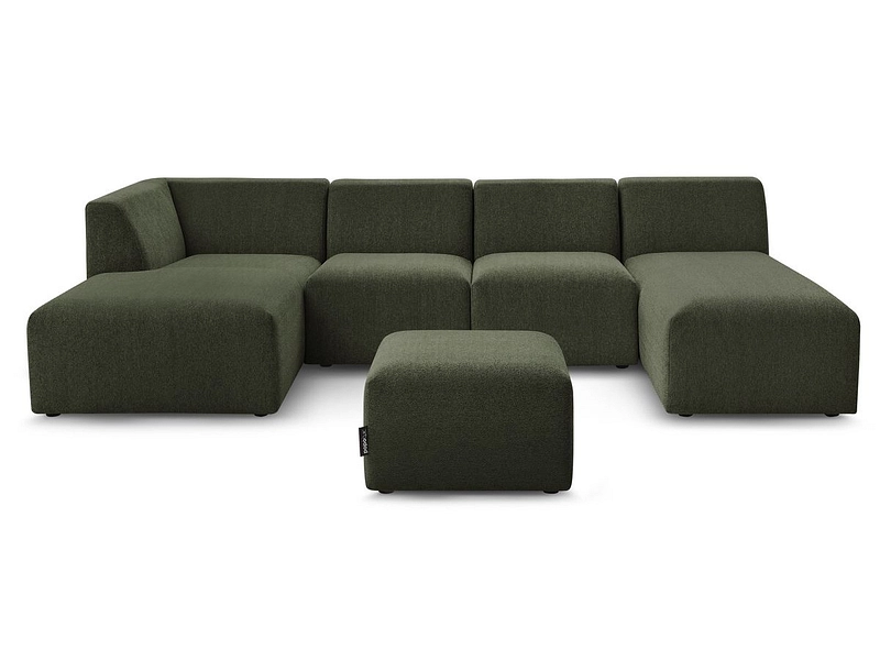 Panorama-Ecksofa mit Hocker BOBOCHIC GUSTAVE