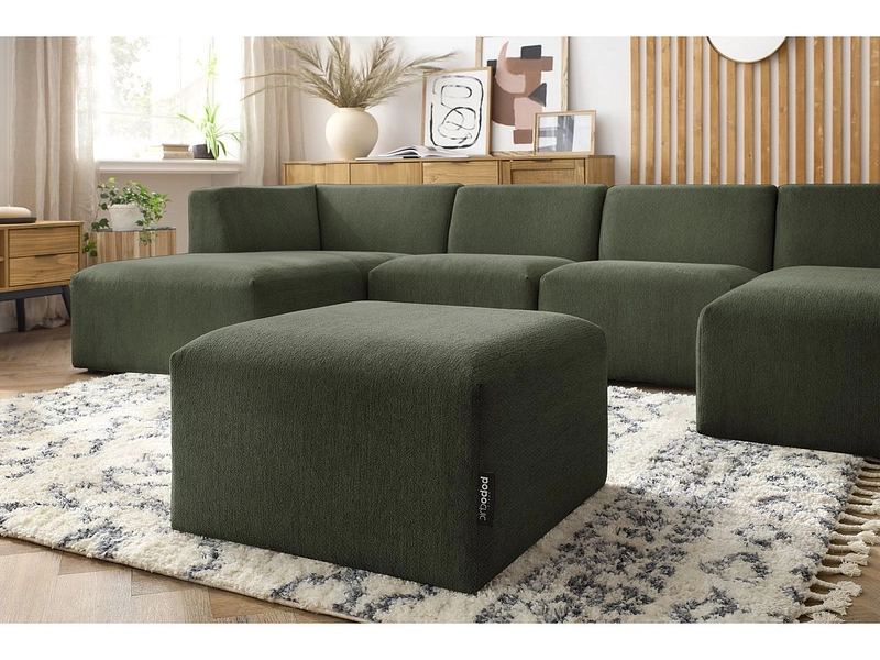 Panorama-Ecksofa mit Hocker BOBOCHIC GUSTAVE