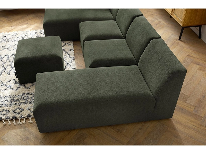 Panorama-Ecksofa mit Hocker BOBOCHIC GUSTAVE