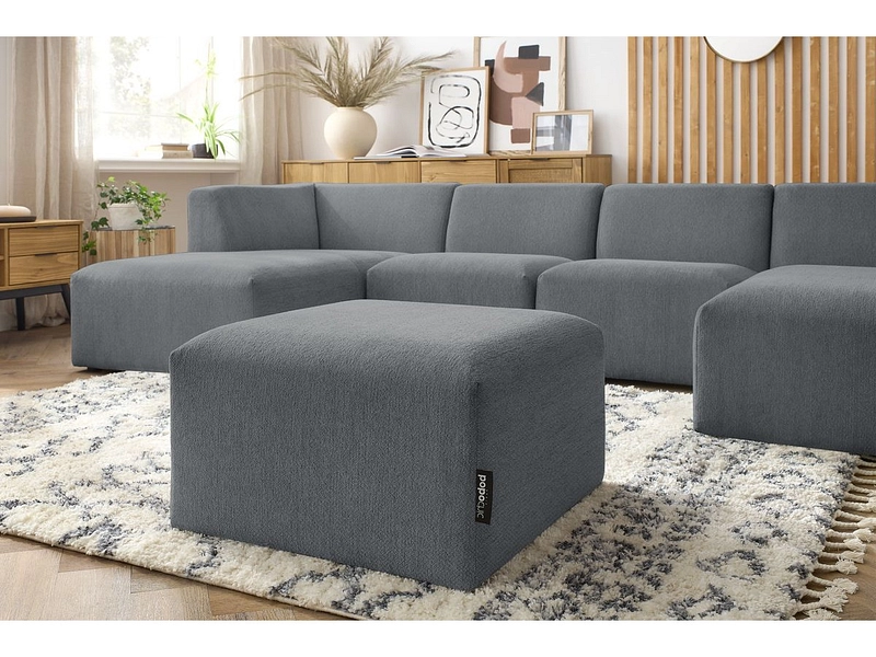 Panorama-Ecksofa mit Hocker BOBOCHIC GUSTAVE