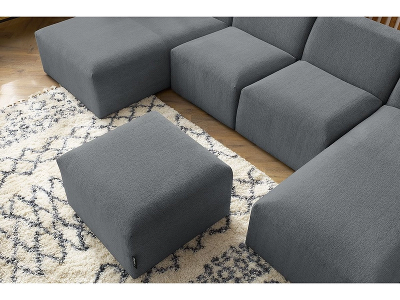 Panorama-Ecksofa mit Hocker BOBOCHIC GUSTAVE