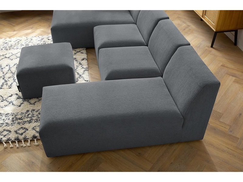 Panorama-Ecksofa mit Hocker BOBOCHIC GUSTAVE