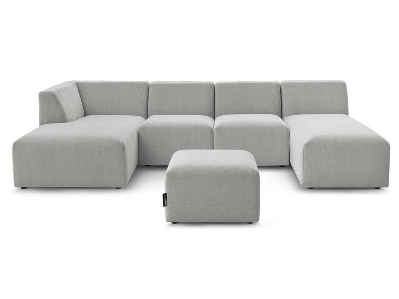 Panorama-Ecksofa mit Hocker BOBOCHIC GUSTAVE