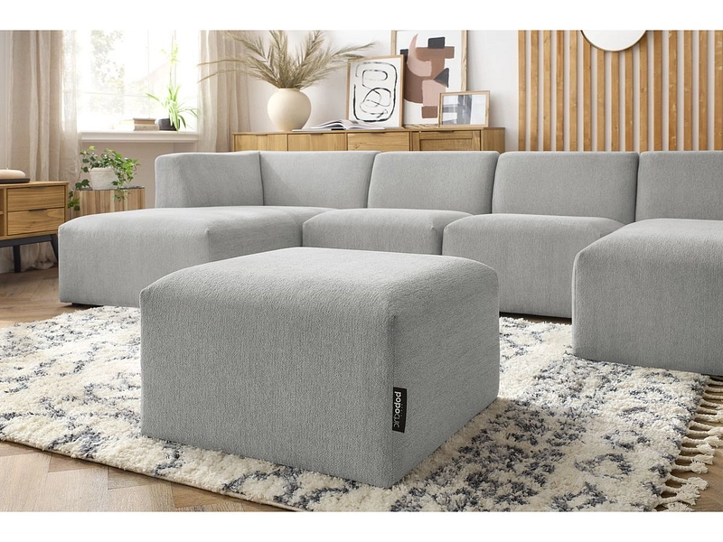 Panorama-Ecksofa mit Hocker BOBOCHIC GUSTAVE