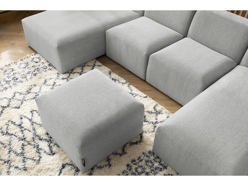 Panorama-Ecksofa mit Hocker BOBOCHIC GUSTAVE