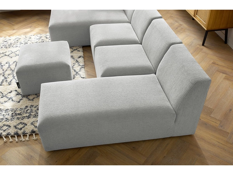 Panorama-Ecksofa mit Hocker BOBOCHIC GUSTAVE