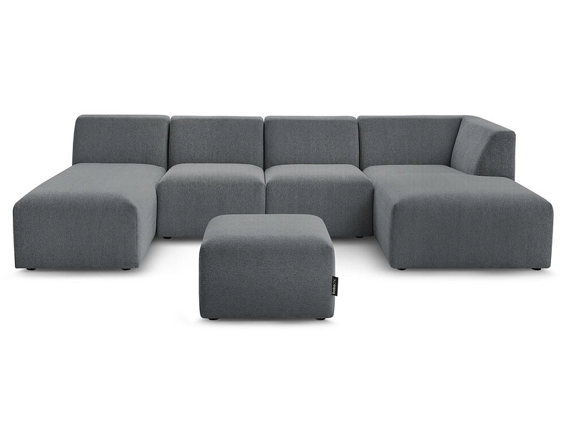 Panorama-Ecksofa mit Hocker BOBOCHIC GUSTAVE