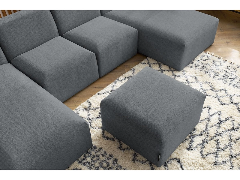 Panorama-Ecksofa mit Hocker BOBOCHIC GUSTAVE