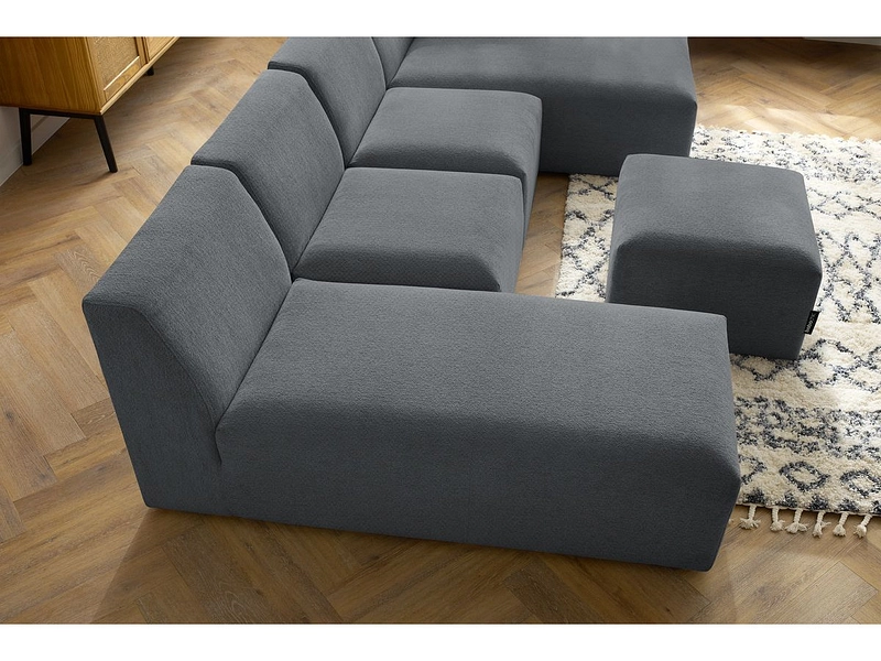 Panorama-Ecksofa mit Hocker BOBOCHIC GUSTAVE