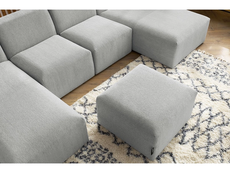 Panorama-Ecksofa mit Hocker BOBOCHIC GUSTAVE