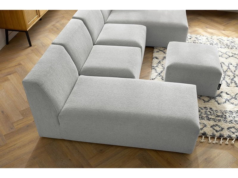 Panorama-Ecksofa mit Hocker BOBOCHIC GUSTAVE