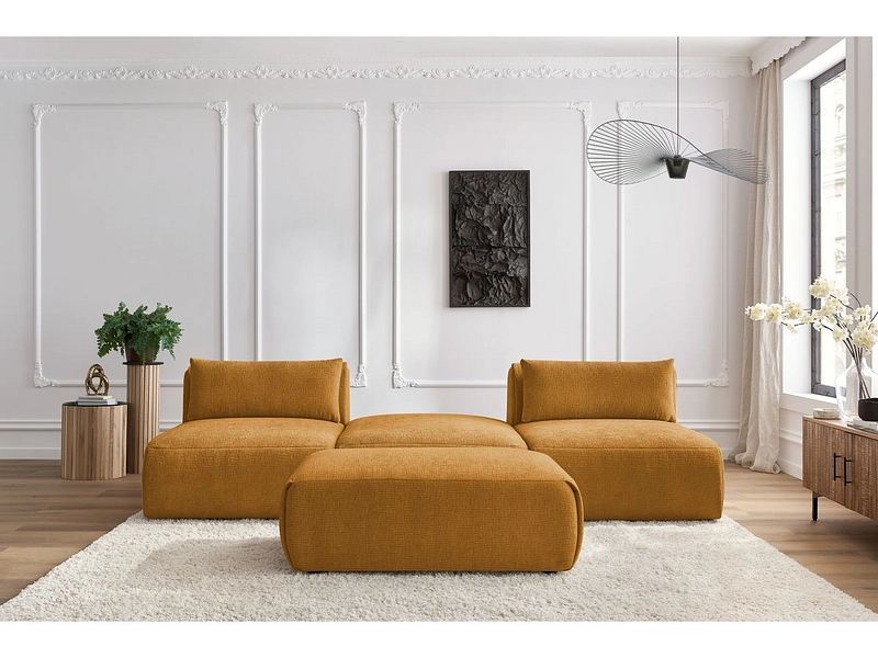 3er Sofa mit Hocker BOBOCHIC JEANNE