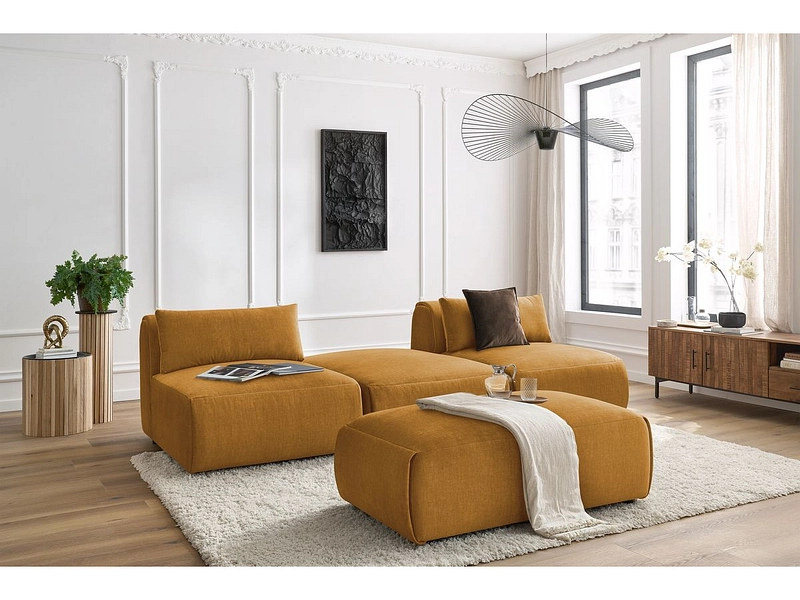 3er Sofa mit Hocker BOBOCHIC JEANNE