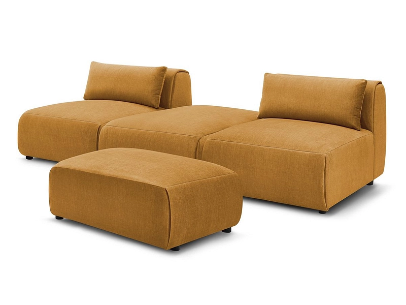 3er Sofa mit Hocker BOBOCHIC JEANNE