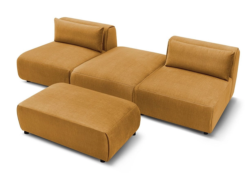 3er Sofa mit Hocker BOBOCHIC JEANNE