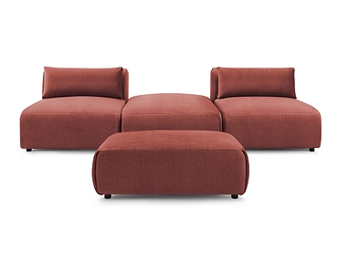 3er Sofa mit Hocker BOBOCHIC JEANNE